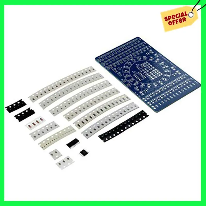 LBER 5X вращающийся светодиод SMD NE555 Плата для практики пайки DIY Kit Fanny Skill Training DIY Kit Электронный модуль печатной платы Костюм
LBER 5X вращающийся светодиод SMD NE555 Плата для практики пайки DIY Kit Fanny Skill Training DIY Kit Электронный модуль печатной платы Костюм