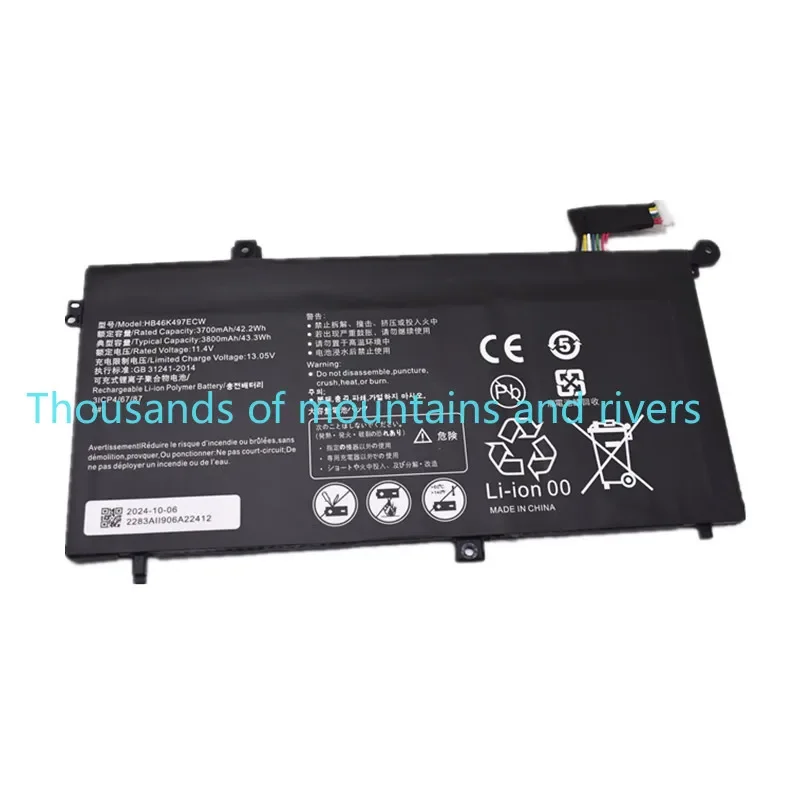 HB46K497ECW Laptop Battery For Huawei Matebook D 2018 PL-W19 PL-W19A PL-W09 PL-W29 MRC-W50 W60 W70 Series 43.3WH
HB46K497ECW Laptop Battery For Huawei Matebook D 2018 PL-W19 PL-W19A PL-W09 PL-W29 MRC-W50 W60 W70 Series 43.3WH
