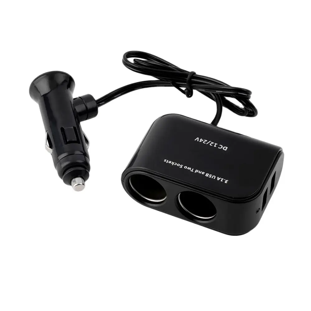 Universal 2 Way Car Cigarette Lighter +LED Light Switch Auto Socket Splitter Charger USB 12V/24V Hot Sale Car Accessories
Universal 2 Way Car Cigarette Lighter +LED Light Switch Auto Socket Splitter Charger USB 12V/24V Hot Sale Car Accessories