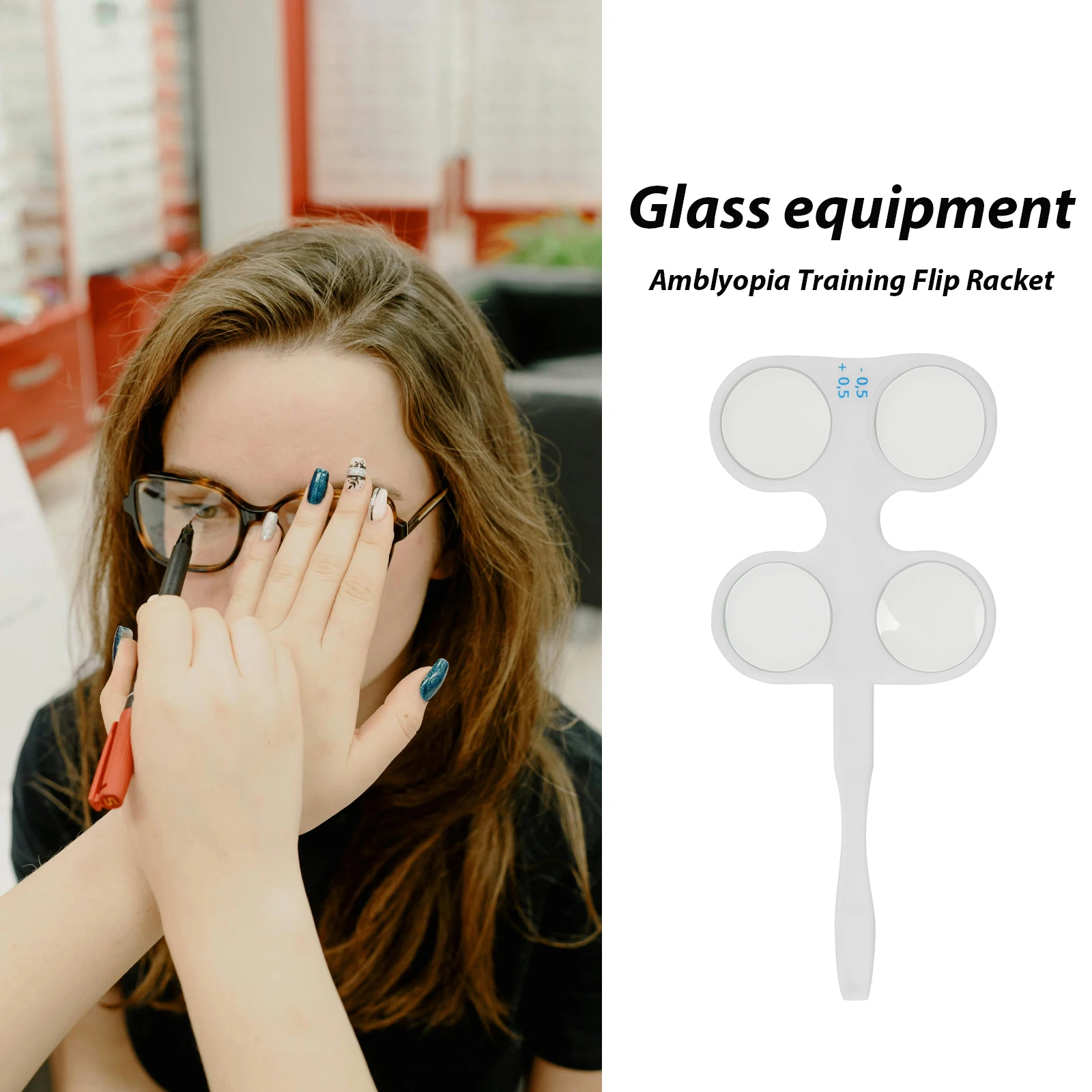Optometry Flipper Lens for Amblyopia Training Portable Optical Flippers Vision Correction Equipment Accessories
Optometry Flipper Lens for Amblyopia Training Portable Optical Flippers Vision Correction Equipment Accessories