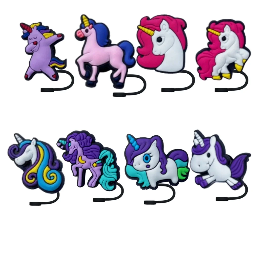 1-8PCS Little Unicorn Straw Cover Cap 10MM Drinking Straw Plug Silicone Splash Proof Straw Cap Accessories Charms Pendant Gift
1-8PCS Little Unicorn Straw Cover Cap 10MM Drinking Straw Plug Silicone Splash Proof Straw Cap Accessories Charms Pendant Gift