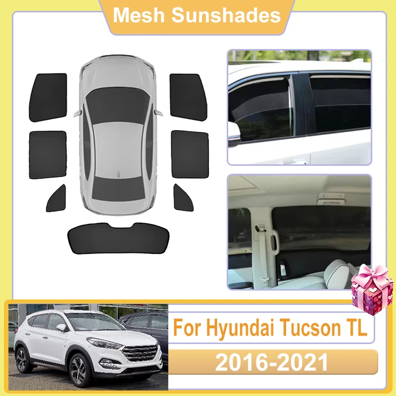 For Hyundai Tucson TL Accessories 2016-2021 Car Window Sun Shade Mesh Cover Anti UV Visors Heat light Shield Net Sunshade Baffle
For Hyundai Tucson TL Accessories 2016-2021 Car Window Sun Shade Mesh Cover Anti UV Visors Heat light Shield Net Sunshade Baffle