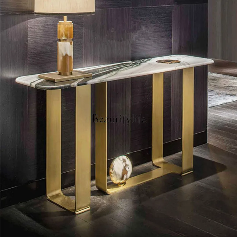 Stainless Steel Marble Entrance Cabinet Affordable Luxury Style Home Wall Side View Living Room a Long Narrow Table
Stainless Steel Marble Entrance Cabinet Affordable Luxury Style Home Wall Side View Living Room a Long Narrow Table