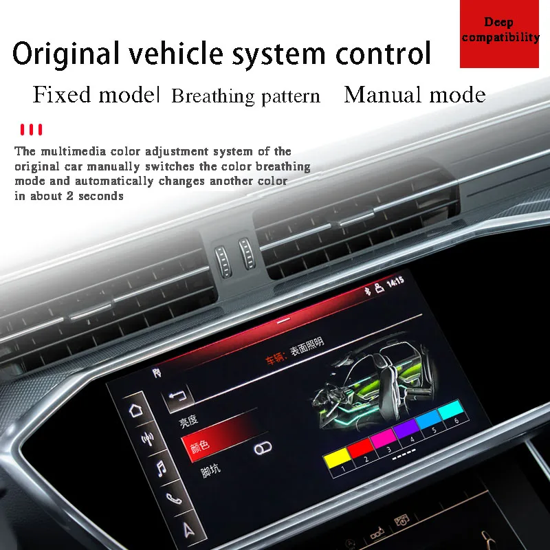 Audi A6L 19-22 Style Atmosphere Light 35 Lamp Beads 32 Colors Special Car Decorative Light Non-destructive Installation
Audi A6L 19-22 Style Atmosphere Light 35 Lamp Beads 32 Colors Special Car Decorative Light Non-destructive Installation