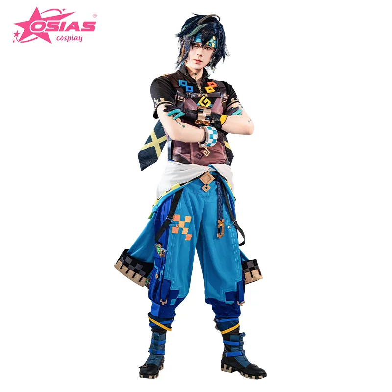 OSIAS Kinich Cosplay Costume Set Kinich wig Kinich shoes Genshin Impact Cosplay 
OSIAS Kinich Cosplay Costume Set Kinich wig Kinich shoes Genshin Impact Cosplay