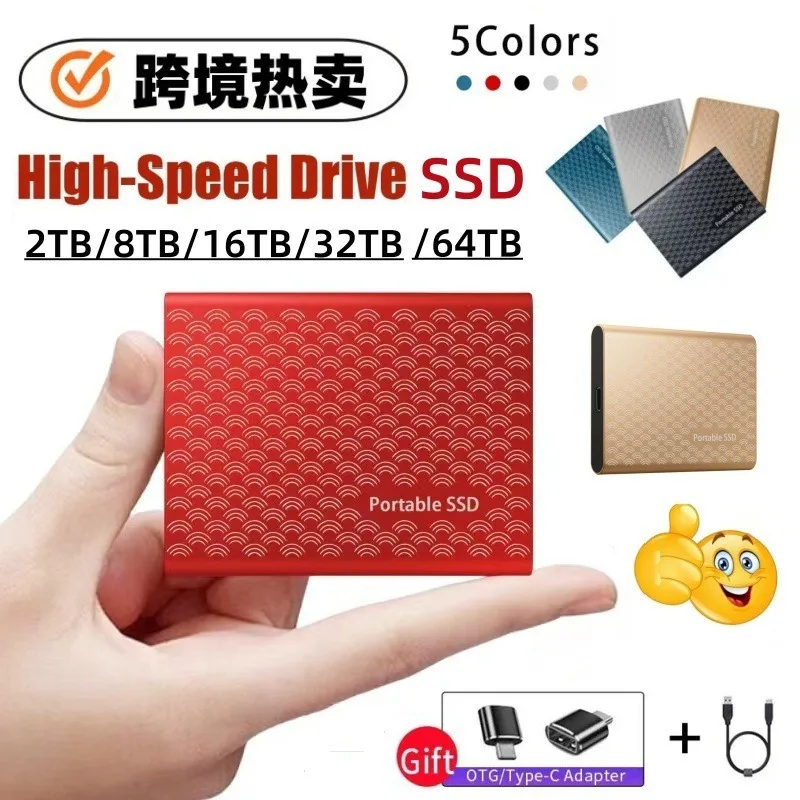 Cross-border foreign trade SSD mobile SSD expansion and upgrade 2TB8TB16TB32TB64TB high-speed hard disk
Cross-border foreign trade SSD mobile SSD expansion and upgrade 2TB8TB16TB32TB64TB high-speed hard disk