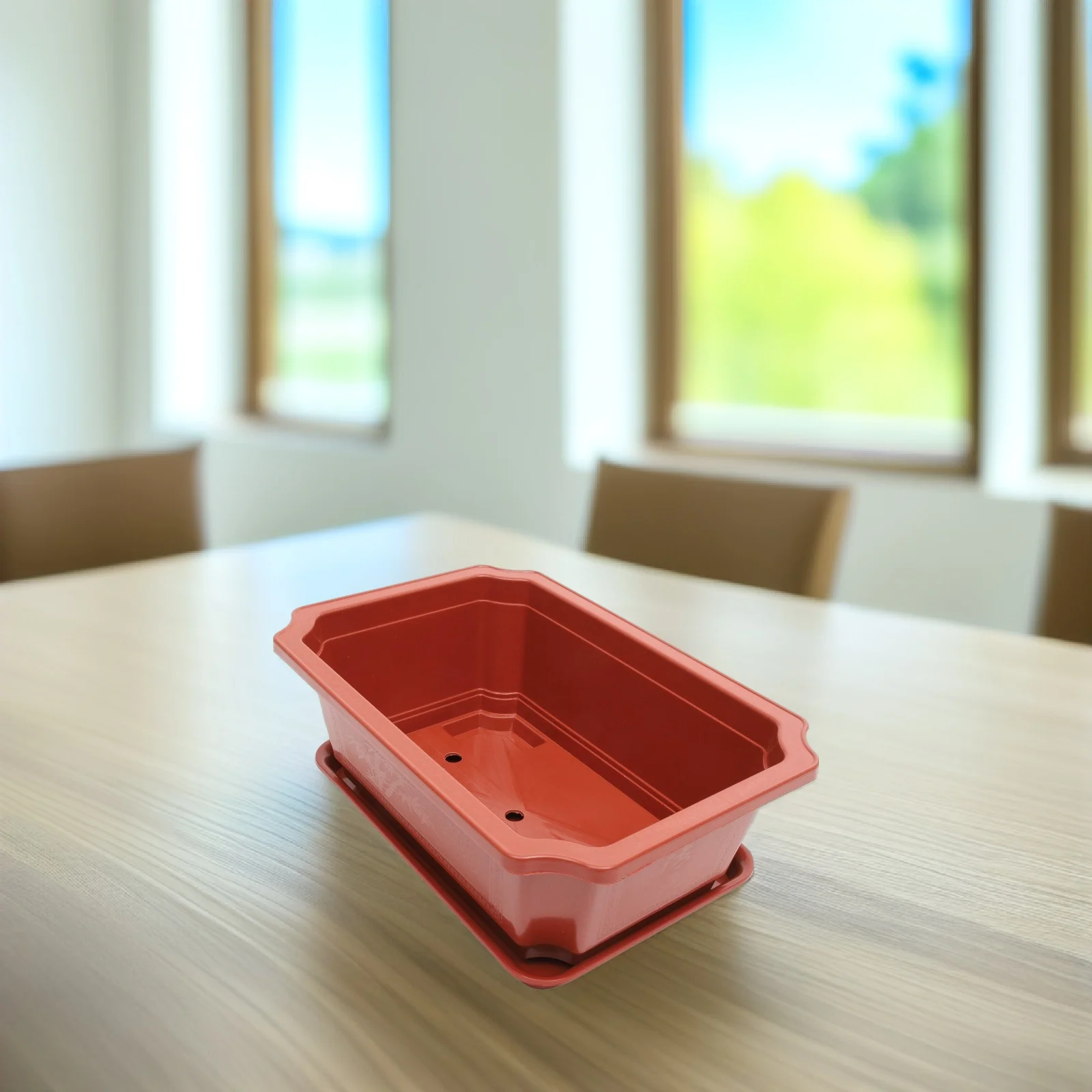 Premium Plastic Bonsai Pot Large Oval Planter for Succulents Ferns and Flowers Reusable Lightweight Garden Container Indoor
Premium Plastic Bonsai Pot Large Oval Planter for Succulents Ferns and Flowers Reusable Lightweight Garden Container Indoor