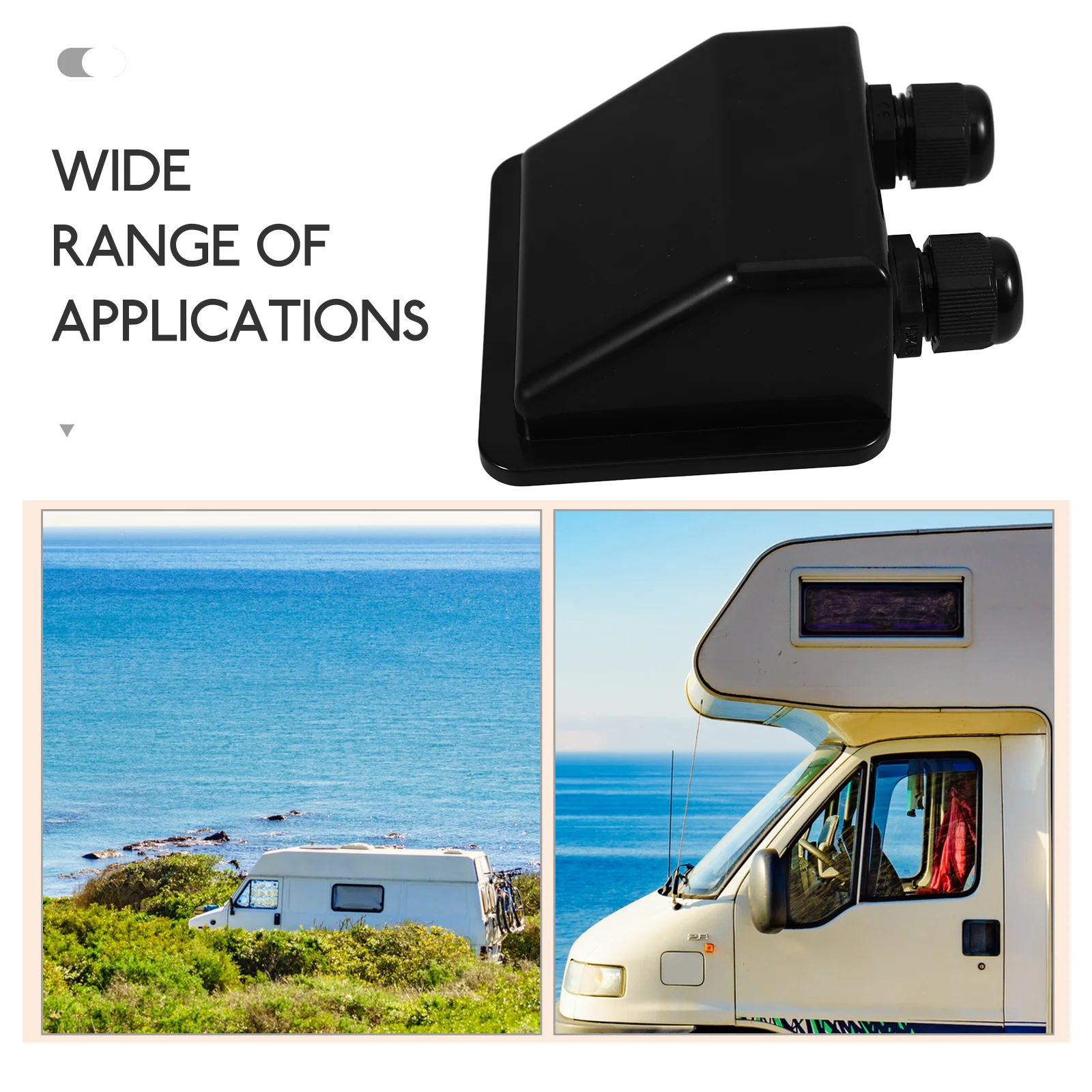 Dual Hole Solar Cable Entry Gland Waterproof Junction Box for RV Roof Photovoltaic Panel Wiring Housing Gland Holder
Dual Hole Solar Cable Entry Gland Waterproof Junction Box for RV Roof Photovoltaic Panel Wiring Housing Gland Holder