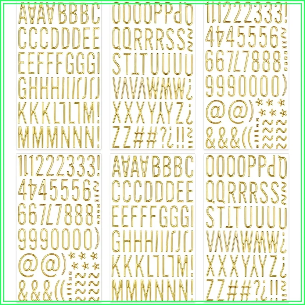 Gold Puffy Letter & Number Stickers 1 inch 3D Alphabet Foam Stickers for Scrapbooking, Graduation Cap Decor DIY
Gold Puffy Letter & Number Stickers 1 inch 3D Alphabet Foam Stickers for Scrapbooking, Graduation Cap Decor DIY