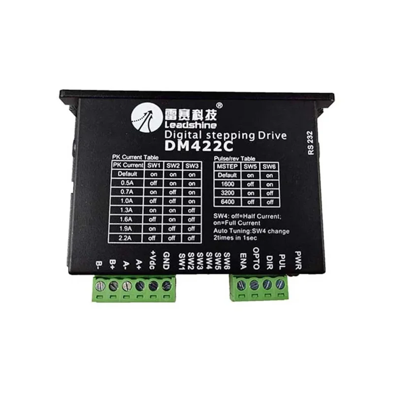 LeadshineNEMA17 Stepper Motor Driver DM422C DIY3D Printing Small Engraving Machine General Anode Wiring Suitable For Mach3
LeadshineNEMA17 Stepper Motor Driver DM422C DIY3D Printing Small Engraving Machine General Anode Wiring Suitable For Mach3