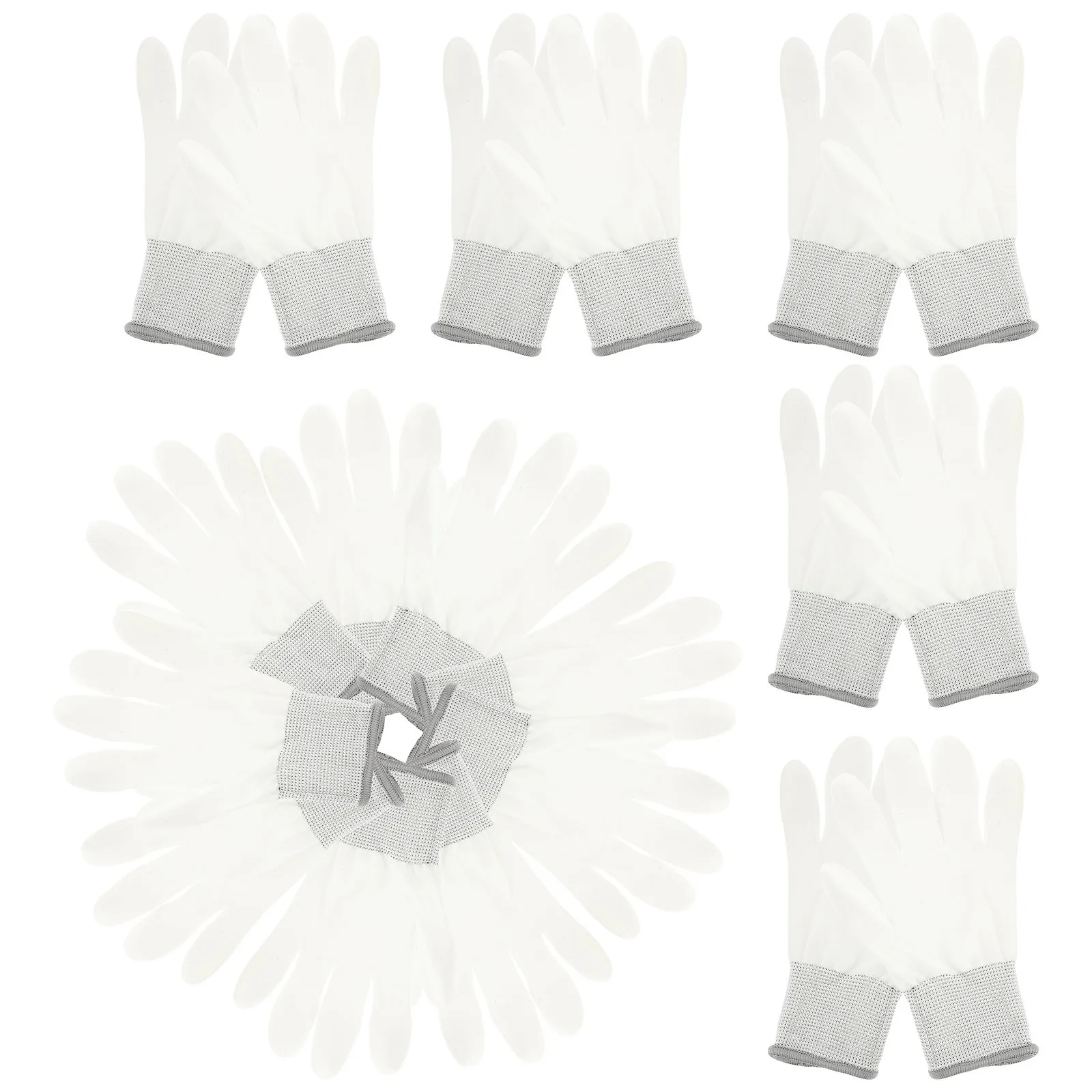 10 Pairs Pu Coated Finger Gloves Nylon Wear-Resistant Thin Non-Skid Mitten For Construction Auto Repair Gardening Protective
10 Pairs Pu Coated Finger Gloves Nylon Wear-Resistant Thin Non-Skid Mitten For Construction Auto Repair Gardening Protective