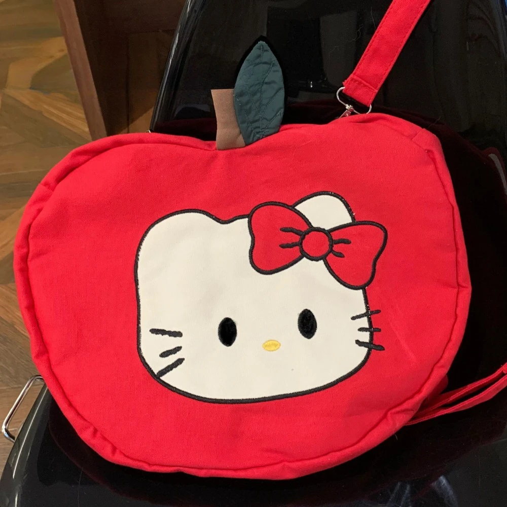 Hello Kitty Shoulder Bag Cute Canvas Embroidered Y2k Girl Handbag New Round Design Women Red Travel Large Capacity Crossbody Bag
Hello Kitty Shoulder Bag Cute Canvas Embroidered Y2k Girl Handbag New Round Design Women Red Travel Large Capacity Crossbody Bag