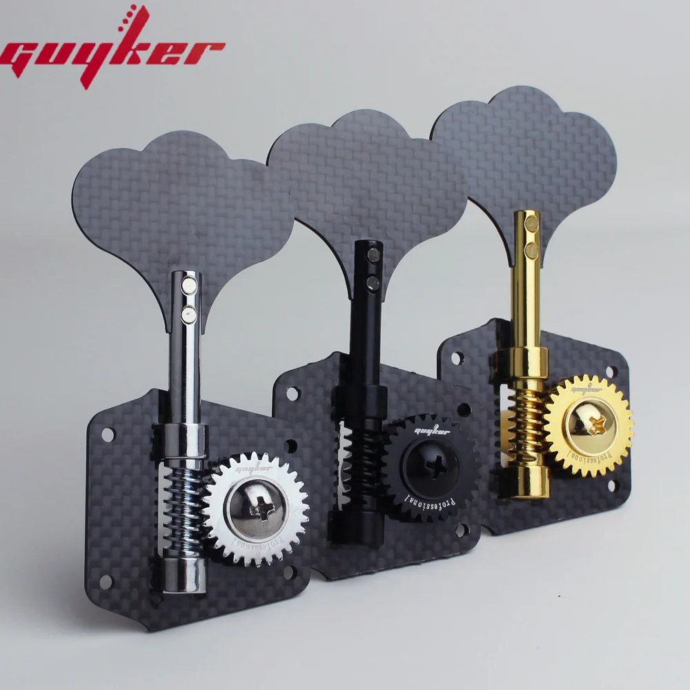 Guyker Bass Tuners 1:28 Ratio Carbon Fiber Material Open Gear Tuning Key Pegs Machine Head for Electric Jazz Guitar Bass
Guyker Bass Tuners 1:28 Ratio Carbon Fiber Material Open Gear Tuning Key Pegs Machine Head for Electric Jazz Guitar Bass
