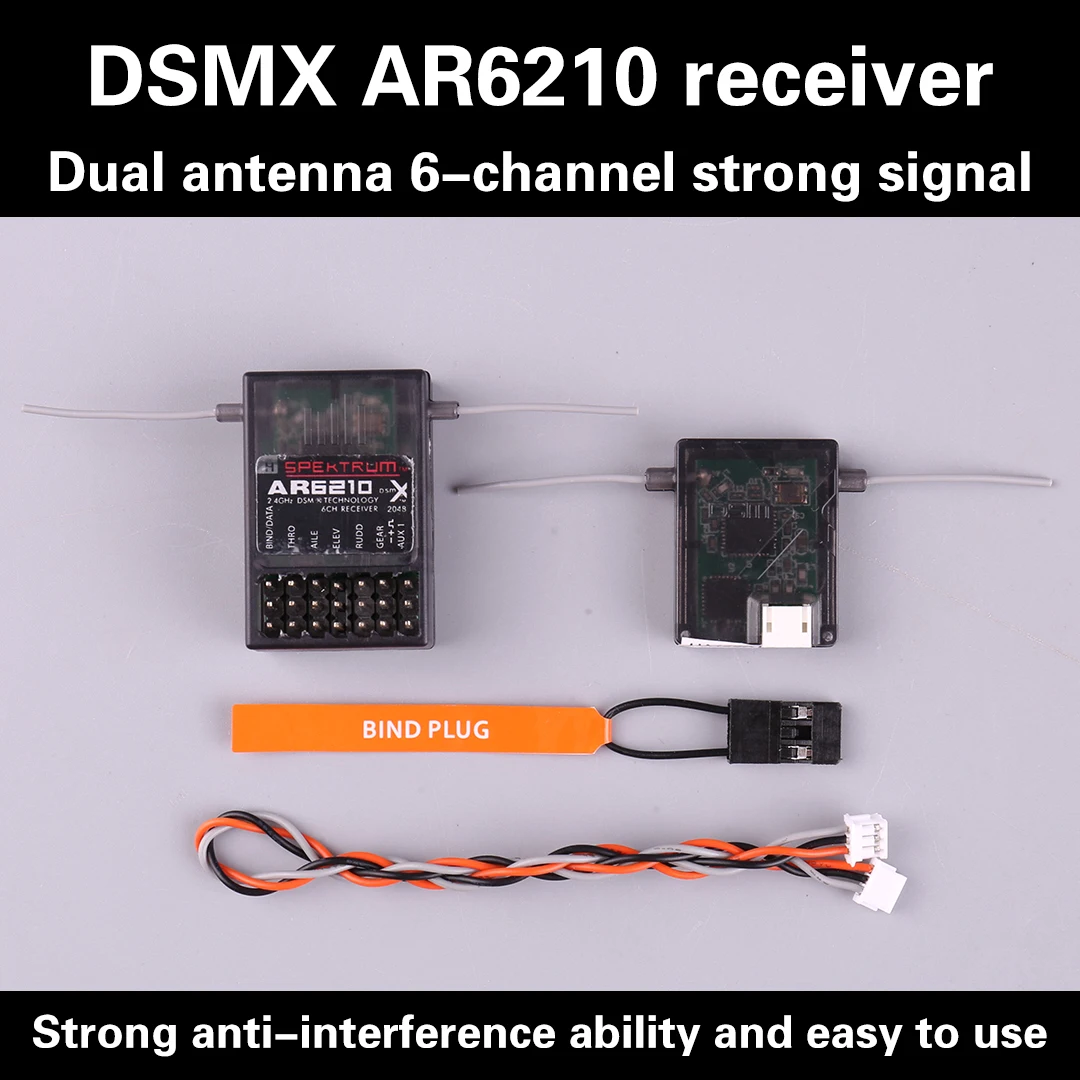 6-канальный приемник AR6210 DSM DSM2 для 6-канального приемника JR для радиоуправляемого модели вертолета
6-канальный приемник AR6210 DSM DSM2 для 6-канального приемника JR для радиоуправляемого модели вертолета