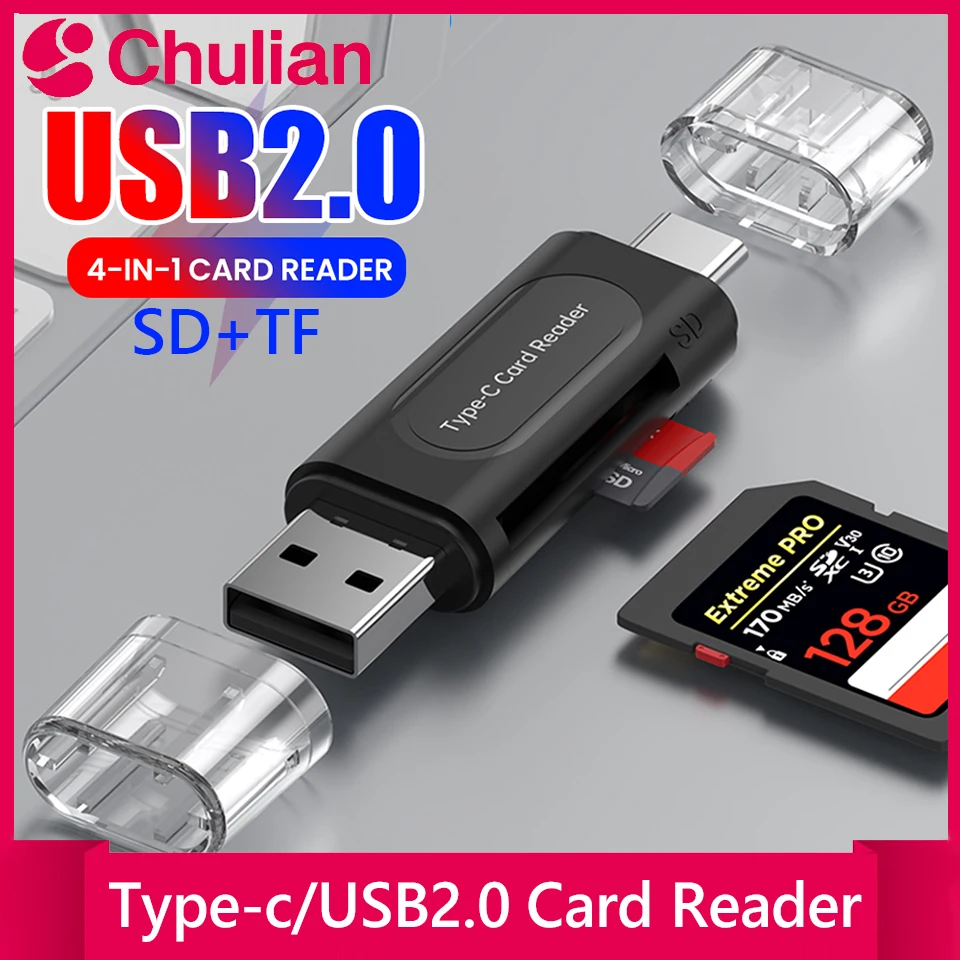 High-Speed Type-C/USB2.0 Multi-Functional Card Reader SD/TF Memory Card Reader for Computers Cars Universal Compatibility with i
High-Speed Type-C/USB2.0 Multi-Functional Card Reader SD/TF Memory Card Reader for Computers Cars Universal Compatibility with i