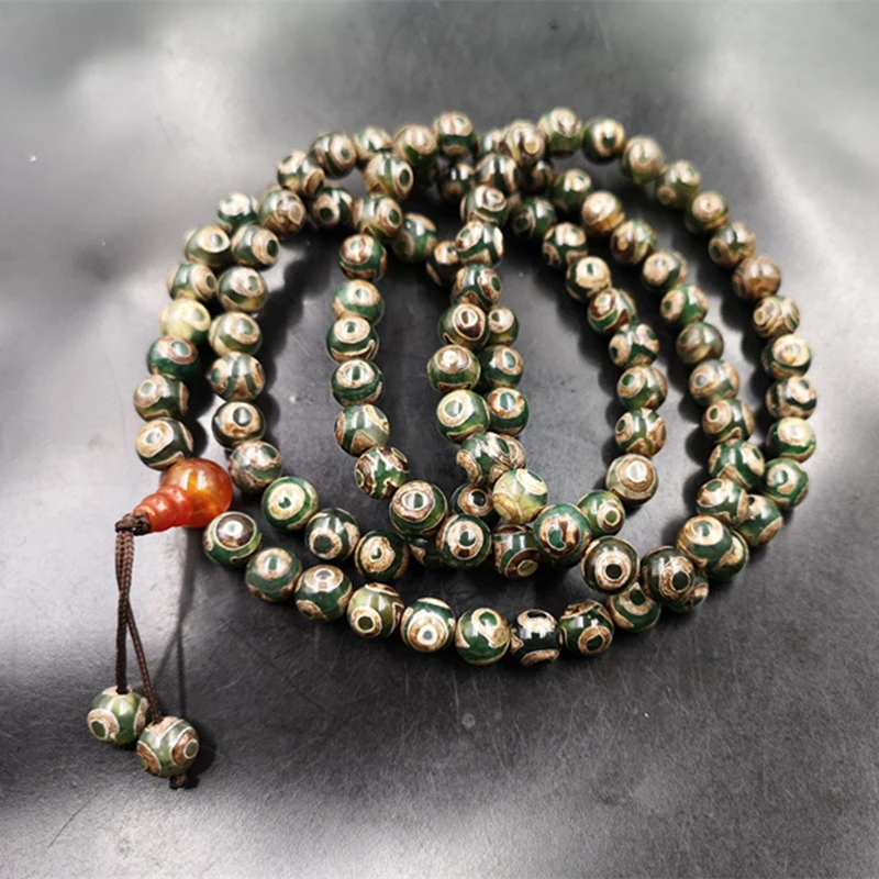 8mm 108- wrapable Dzi round bead , old agate bracelet
8mm 108- wrapable Dzi round bead , old agate bracelet