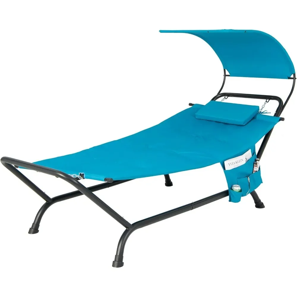 Hanging Hammock with Stand, Patio Hanging Chaise Lounge Chair w/Canopy, Cushion, Pillow , Heavy Duty Swing Hammock Bed
Hanging Hammock with Stand, Patio Hanging Chaise Lounge Chair w/Canopy, Cushion, Pillow , Heavy Duty Swing Hammock Bed