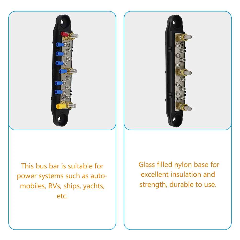 1 set Bus Bar Terminal Block Set Power Distribution Block for Marine Auto Strips Electrical Car Boat Trailer
1 set Bus Bar Terminal Block Set Power Distribution Block for Marine Auto Strips Electrical Car Boat Trailer