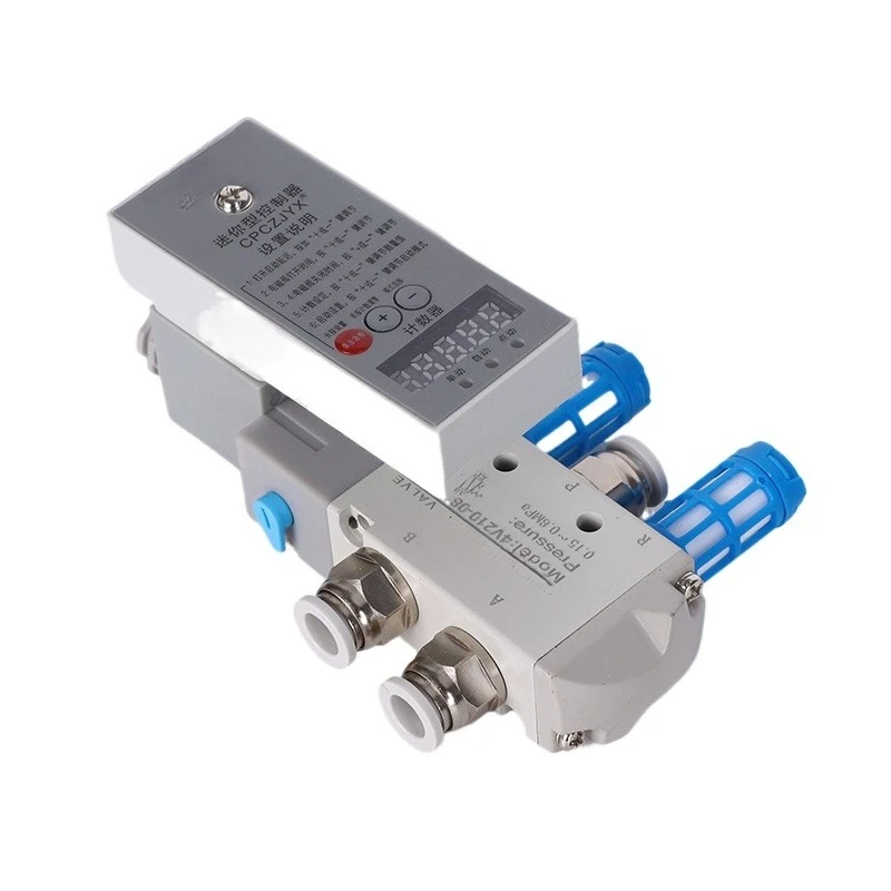 Multifunctional cylinder intelligent controller solenoid valve pneumatic punch time delay automatic cycle quantitative counting
Multifunctional cylinder intelligent controller solenoid valve pneumatic punch time delay automatic cycle quantitative counting