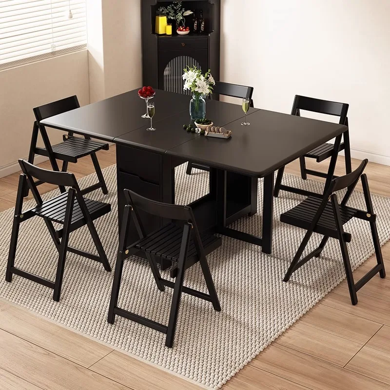 Solid wood folding dining table household small apartment dining table rectangular dining table and chairs foldable folding
Solid wood folding dining table household small apartment dining table rectangular dining table and chairs foldable folding