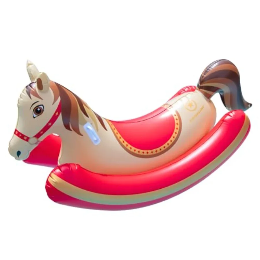 Inflatable Ride-On Pool Rocker Heavy-Duty Float with Handles and Side Bolsters for Lake, Beach and Backyard Use, Hobby Horse, B
Inflatable Ride-On Pool Rocker Heavy-Duty Float with Handles and Side Bolsters for Lake, Beach and Backyard Use, Hobby Horse, B
