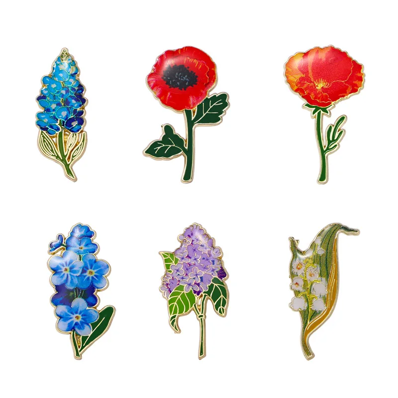 2PC setPlant Flower Series Brooch Alloy Resin Flower Lily of the Valley Enamel Pin Clothing Accessories Metal Badge
2PC setPlant Flower Series Brooch Alloy Resin Flower Lily of the Valley Enamel Pin Clothing Accessories Metal Badge