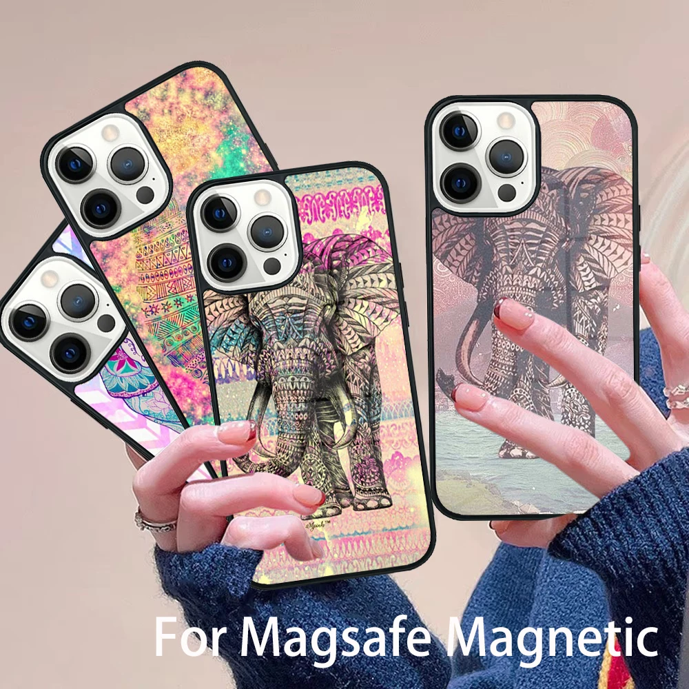 Aztec Floral Elephant Tribal Phone Case Magesafe Magnetic Wireless Charge Cover For IPhone 16 11 12 13 14 15 Pro Max Plus Mini
Aztec Floral Elephant Tribal Phone Case Magesafe Magnetic Wireless Charge Cover For IPhone 16 11 12 13 14 15 Pro Max Plus Mini