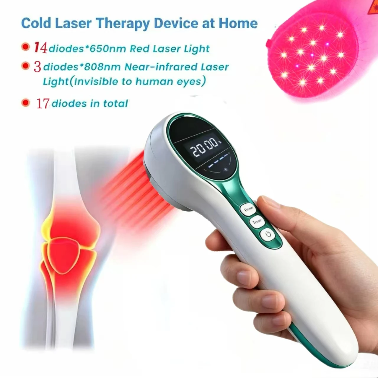 Medical Grade Professional 650nm+808nm Laser Therapy Device for Pain Relief & Wound Healing Medical Grade
Medical Grade Professional 650nm+808nm Laser Therapy Device for Pain Relief & Wound Healing Medical Grade