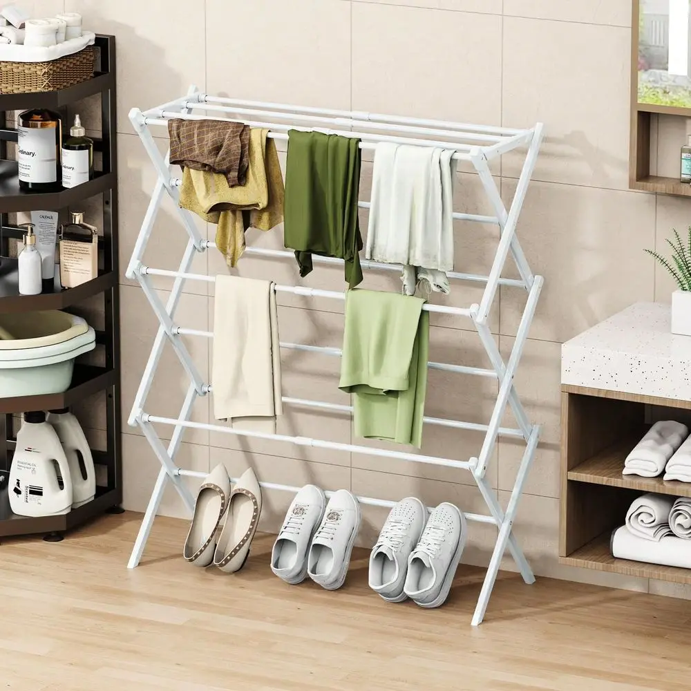 Foldable Drying Rack, AntiRust Compact For Indoor Outdoor Use, Supports 15 Lbs
Foldable Drying Rack, AntiRust Compact For Indoor Outdoor Use, Supports 15 Lbs