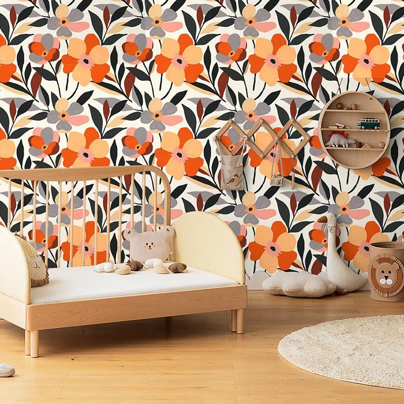 Boho Vintage Orange Floral Wallpaper Removable Self Adhesive Wall Mural Waterproof Contact Paper for Bedroom Home Decor
Boho Vintage Orange Floral Wallpaper Removable Self Adhesive Wall Mural Waterproof Contact Paper for Bedroom Home Decor