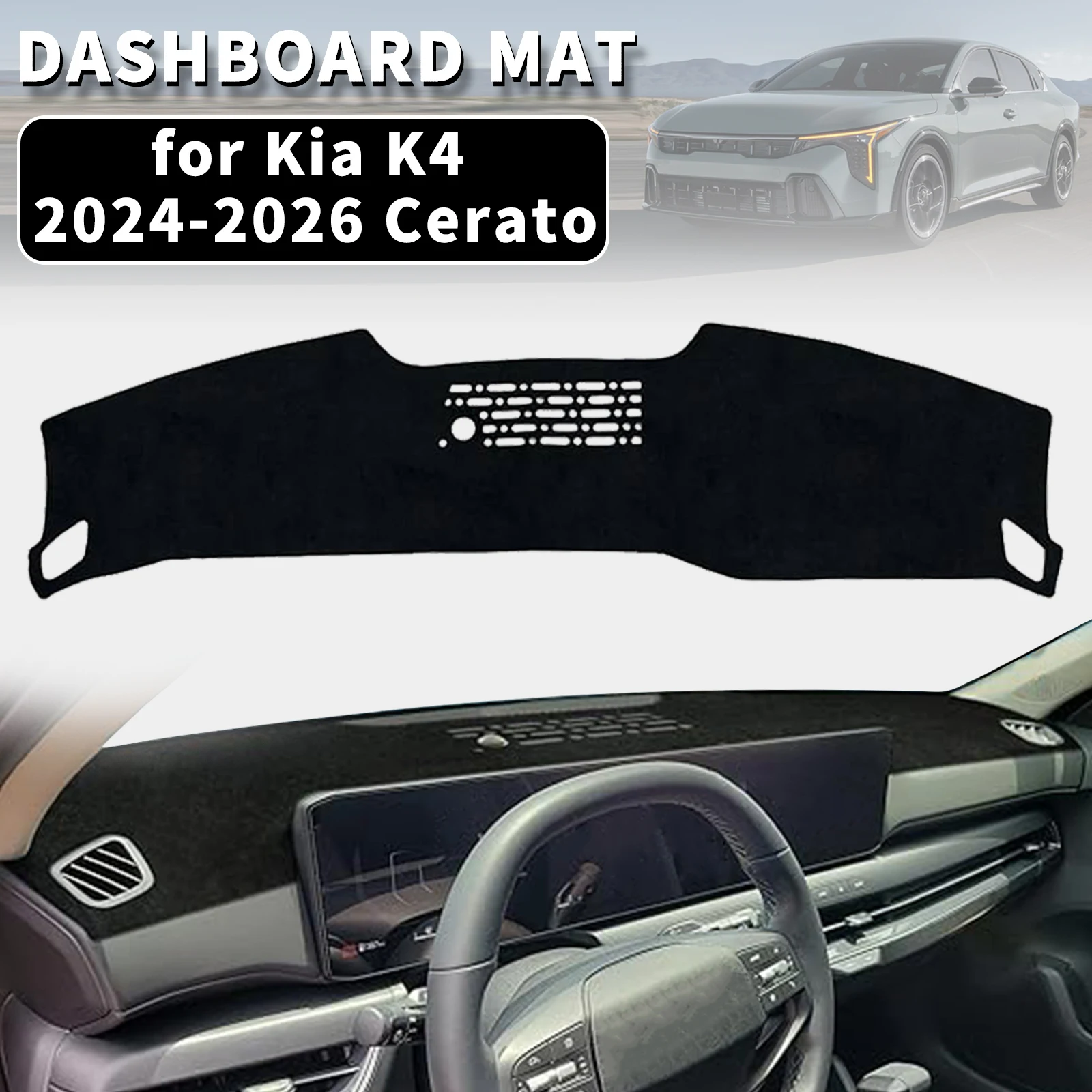 for Kia K4 2026 2025 2024 Dashmat Dashboard Cover Dash Mat Anti-UV Sun Shade Carpet Pad Car Styling Accessories Protector
for Kia K4 2026 2025 2024 Dashmat Dashboard Cover Dash Mat Anti-UV Sun Shade Carpet Pad Car Styling Accessories Protector