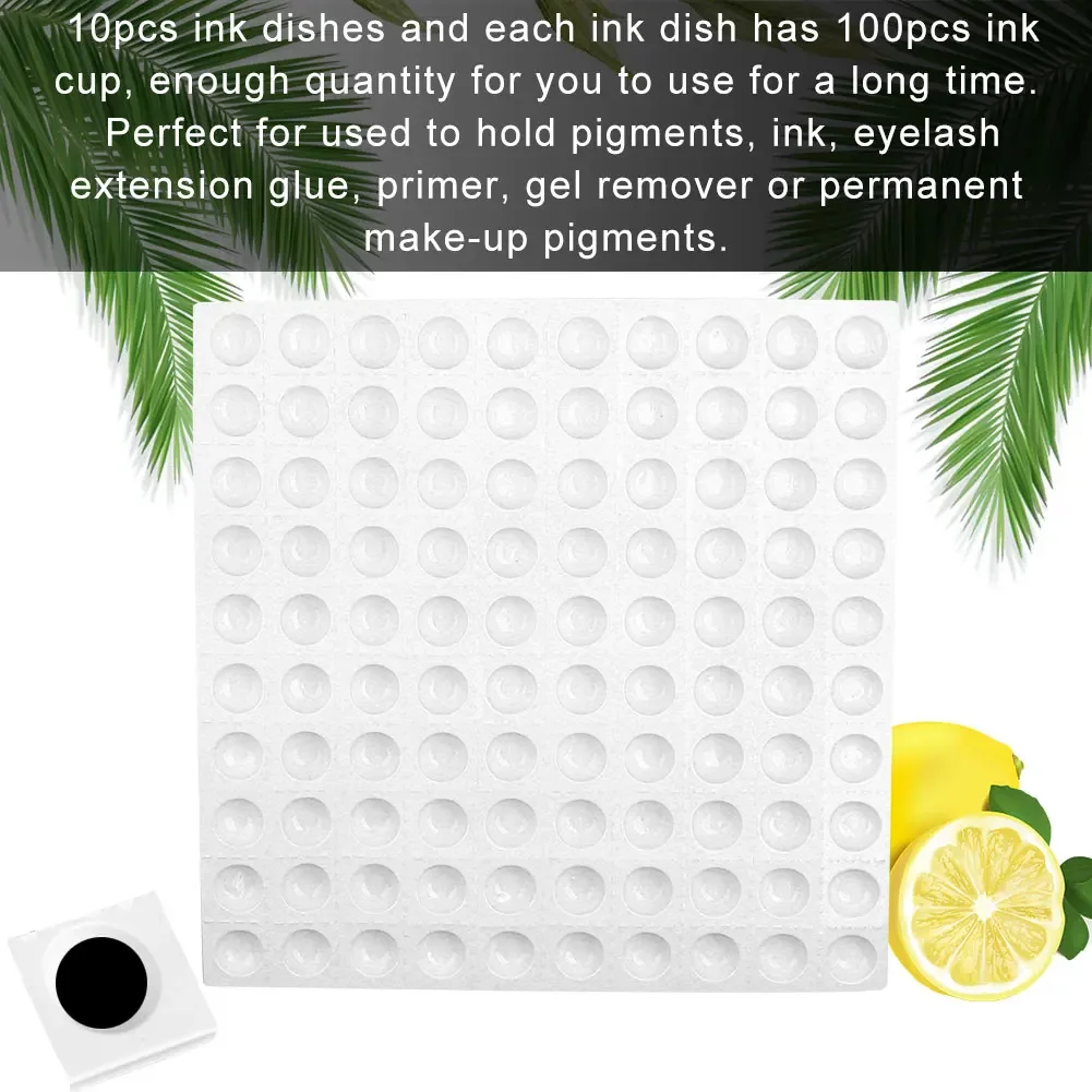 New 10pcs Disposable Plastic Microblading Tattoo Ink Makeup Permanent Pigment Pallet Cups Accessory Clear Holder Container Cap
New 10pcs Disposable Plastic Microblading Tattoo Ink Makeup Permanent Pigment Pallet Cups Accessory Clear Holder Container Cap