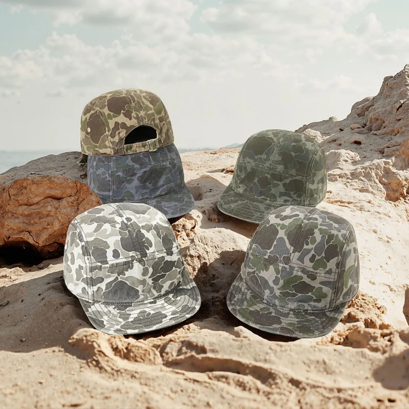 Spring Summer Camouflage Baseball Cap Cross-Border Melon Cap Men's Outdoor Workwear Short Brim Sun Hat Camping Hiking Hat
Spring Summer Camouflage Baseball Cap Cross-Border Melon Cap Men's Outdoor Workwear Short Brim Sun Hat Camping Hiking Hat