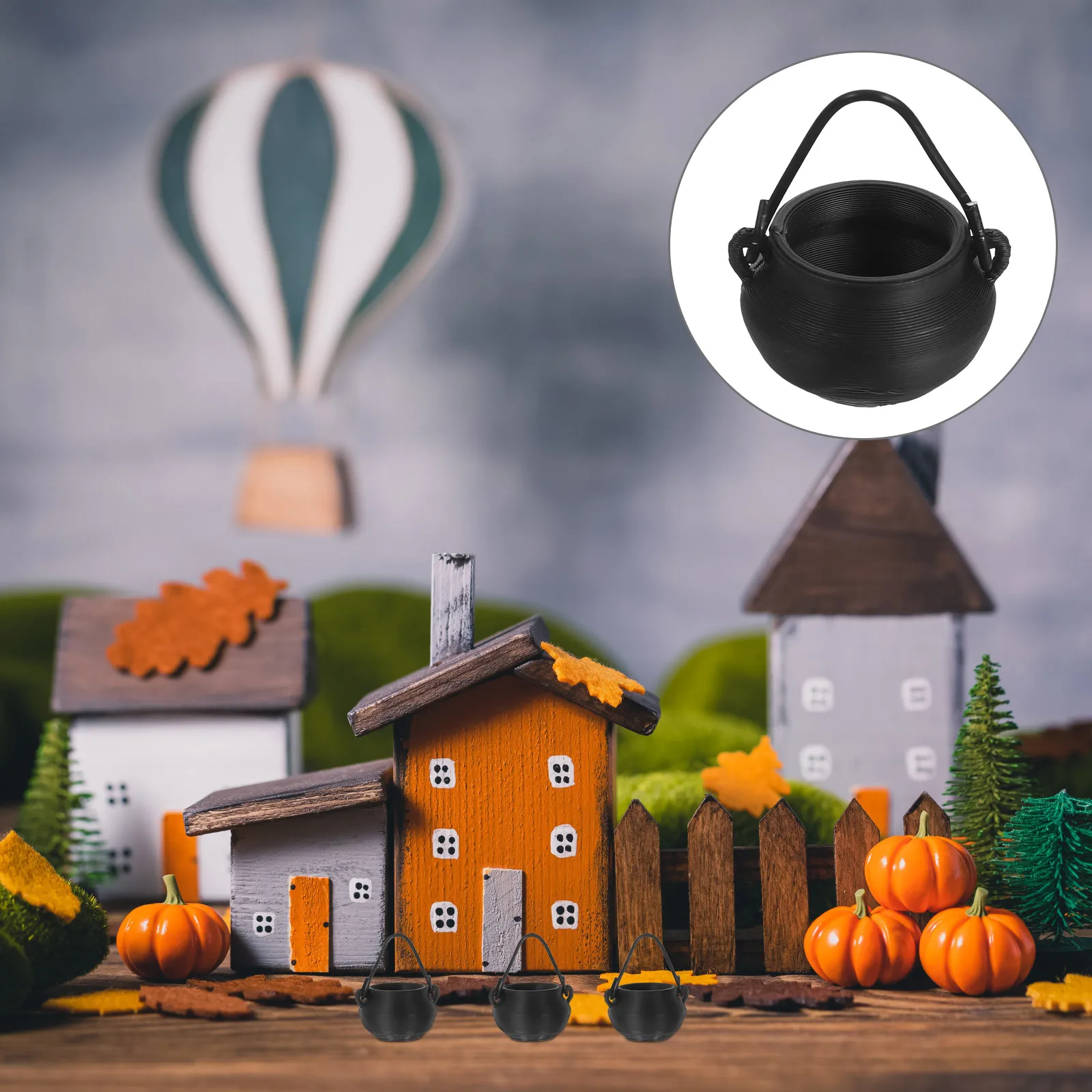 20Pcs Halloween Cauldrons Plastic Cauldrons with Handle for Party Decoration Dollhouse Miniature Ornaments
20Pcs Halloween Cauldrons Plastic Cauldrons with Handle for Party Decoration Dollhouse Miniature Ornaments