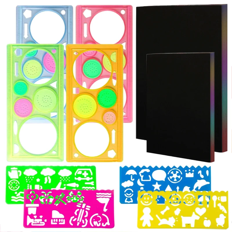 Children Drawing Toys Scratch Paper Rainbow Magic Scratch Off Paper Black Note Paper Drawing Paper with Drawing Template TMZ
Children Drawing Toys Scratch Paper Rainbow Magic Scratch Off Paper Black Note Paper Drawing Paper with Drawing Template TMZ
