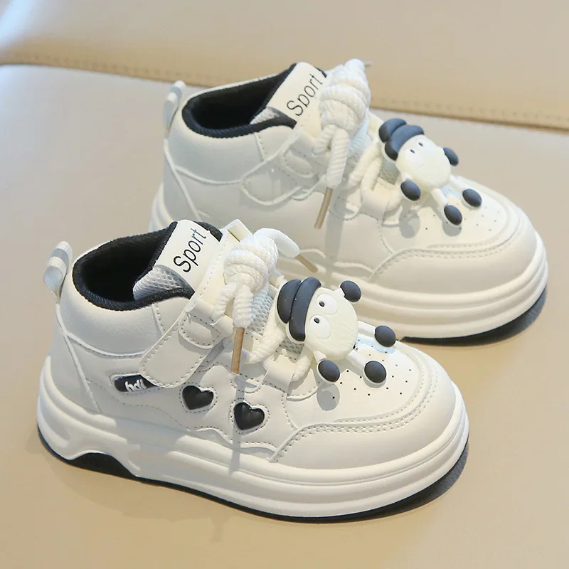 Spring Autumn Kids Thick-Soled Breathable Sports Shoes Running Shoes Students Cartoon White Shoes Boys Girls High-Top Sneakers
Spring Autumn Kids Thick-Soled Breathable Sports Shoes Running Shoes Students Cartoon White Shoes Boys Girls High-Top Sneakers