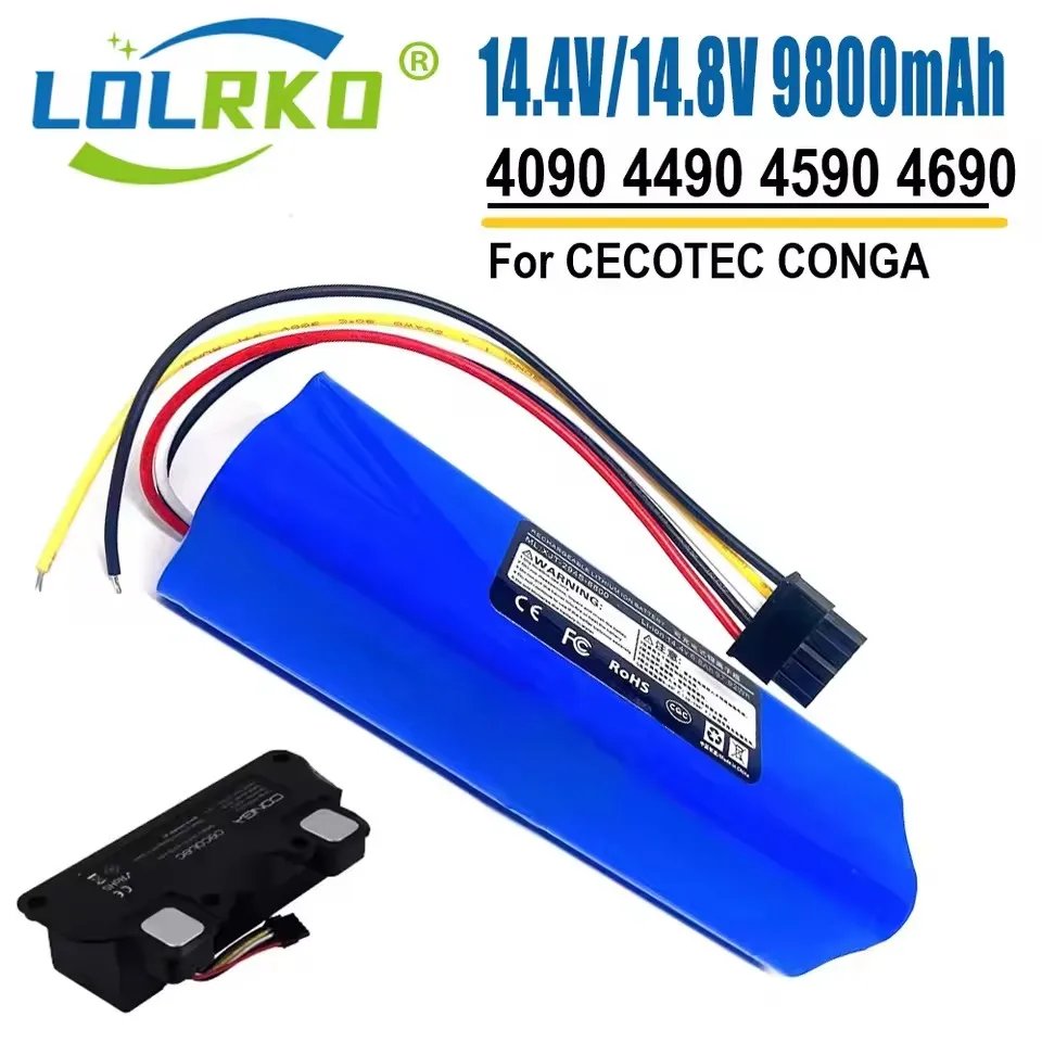 14.8V 9800mAh 100% New CECOTEC CONGA 4090 4490 4690 4590 Mopping Robot Battery Pack Netease Intelligent Manufacturing NIT Model
14.8V 9800mAh 100% New CECOTEC CONGA 4090 4490 4690 4590 Mopping Robot Battery Pack Netease Intelligent Manufacturing NIT Model