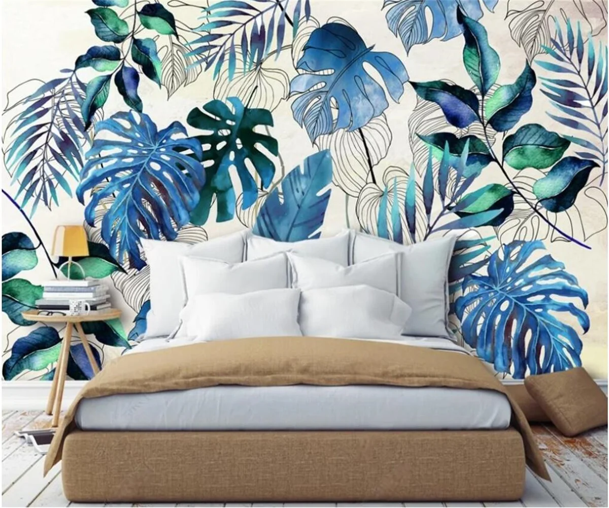 Custom size mural Tropical rain forest plant leaf 3d wallpaper home decoration turtle back leaf palm leaf decorative painting
Custom size mural Tropical rain forest plant leaf 3d wallpaper home decoration turtle back leaf palm leaf decorative painting
