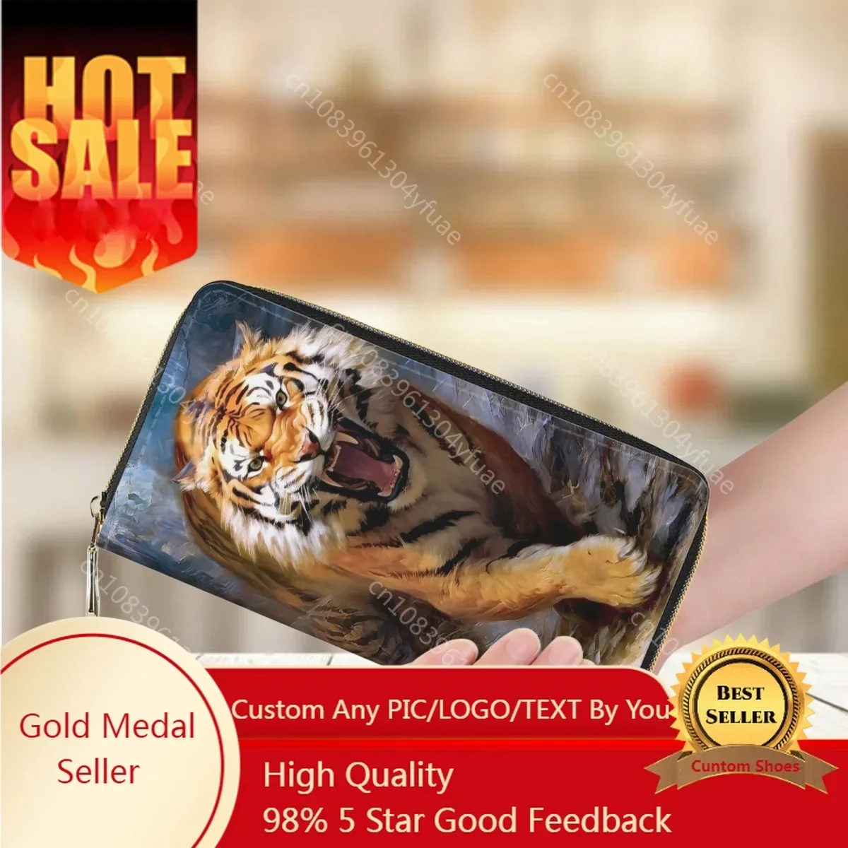 Animal Tiger 3D Print Women's Leather Wallet Daily Leisure Travel Shopping Long Money Bag Luxury Business Bank Card Holder Purse
Animal Tiger 3D Print Women's Leather Wallet Daily Leisure Travel Shopping Long Money Bag Luxury Business Bank Card Holder Purse