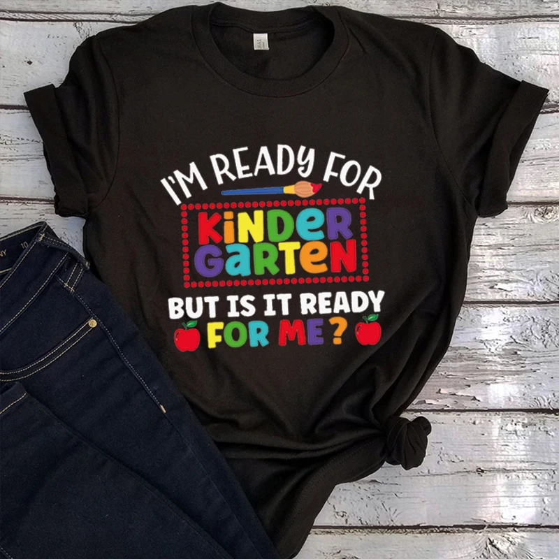 I'm Ready for Kindergarten Shirt School Shirt Back To School Shirt Kindergarten Shirt First Day of School Shirt Harajuku
I'm Ready for Kindergarten Shirt School Shirt Back To School Shirt Kindergarten Shirt First Day of School Shirt Harajuku
