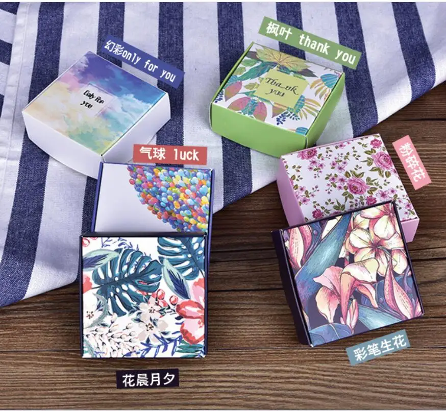 100pcs Catoon Gift Paper Box Small Handmade Soap Packing Mini Jewelry Candy Box Thank You Party Decoration Package
100pcs Catoon Gift Paper Box Small Handmade Soap Packing Mini Jewelry Candy Box Thank You Party Decoration Package