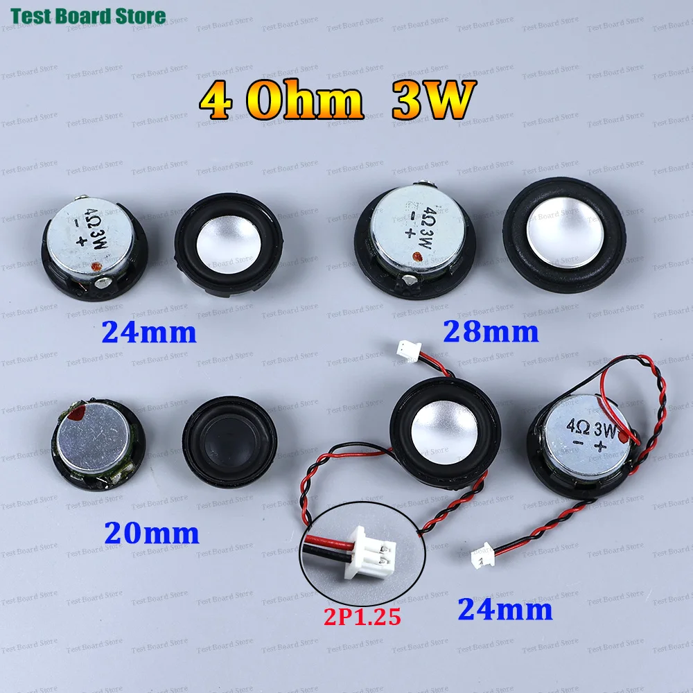 2PCS 4 Ohm 3 Watt 20/24/28mm Full Range Speaker Neodymium Loudspeaker DIY Round Bluetooth-compatible Speaker
2PCS 4 Ohm 3 Watt 20/24/28mm Full Range Speaker Neodymium Loudspeaker DIY Round Bluetooth-compatible Speaker