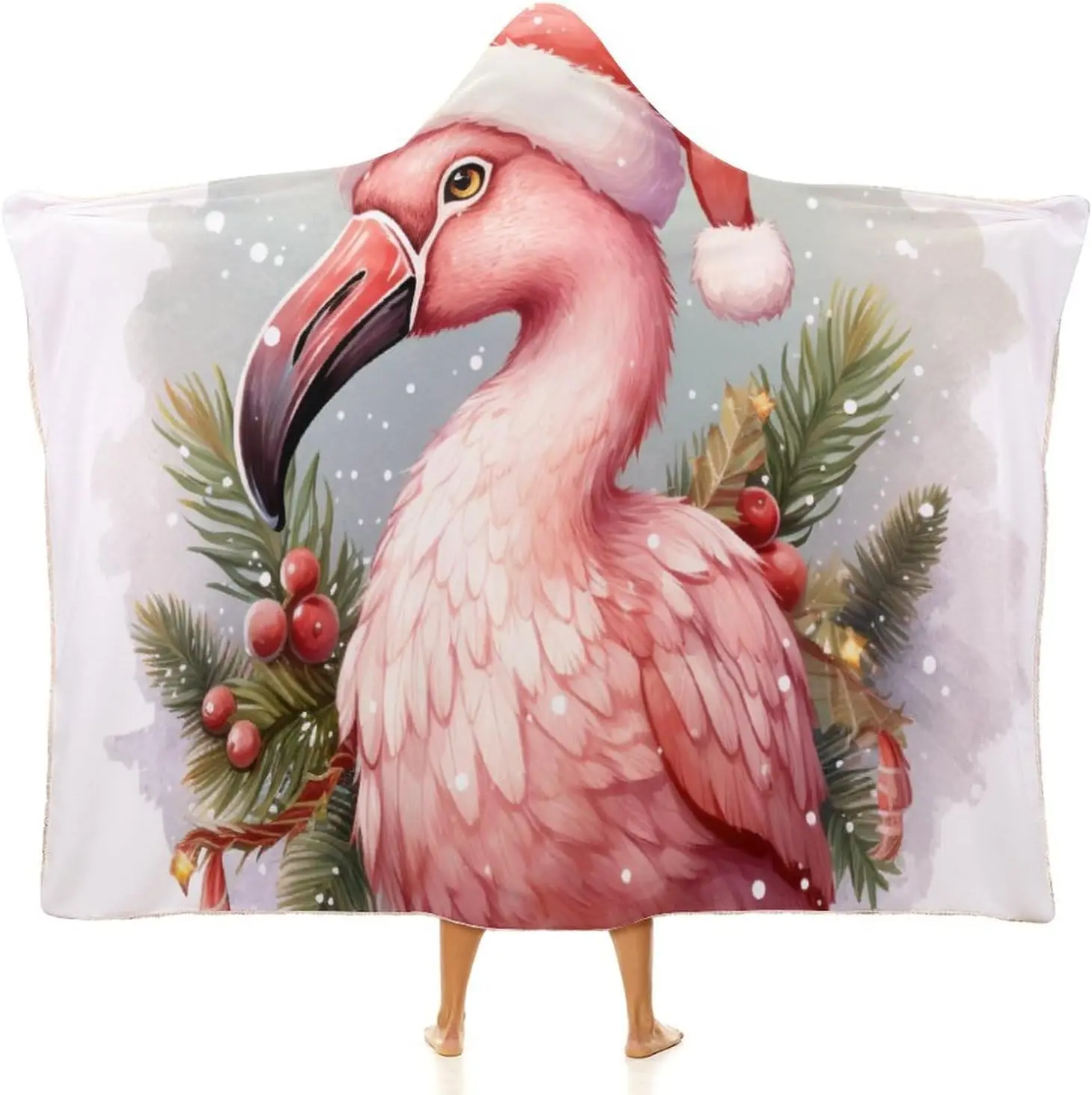 Blanket Santa Hat Flamingo Xmas Flannel Soft and Comfortable Christmas Winter Blanket Hoodie for Kids Teens Men Women
Blanket Santa Hat Flamingo Xmas Flannel Soft and Comfortable Christmas Winter Blanket Hoodie for Kids Teens Men Women