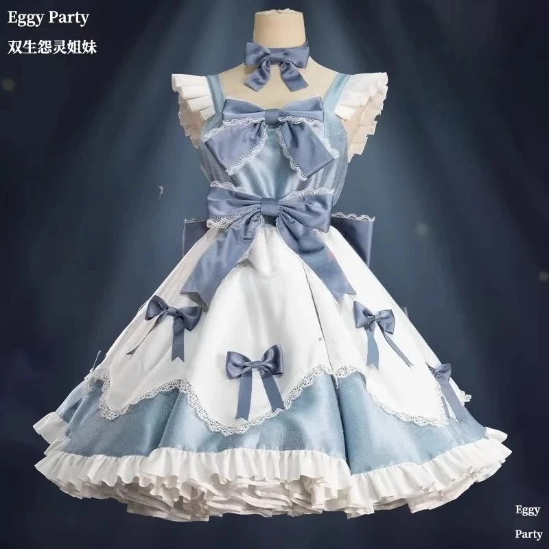 Euro 7 Egg Costume Twin Wraith Anna Anya Skirt Game Anime Halloween Cosplay Mobile Party Cos Cost 【【【2
Euro 7 Egg Costume Twin Wraith Anna Anya Skirt Game Anime Halloween Cosplay Mobile Party Cos Cost 【【【2