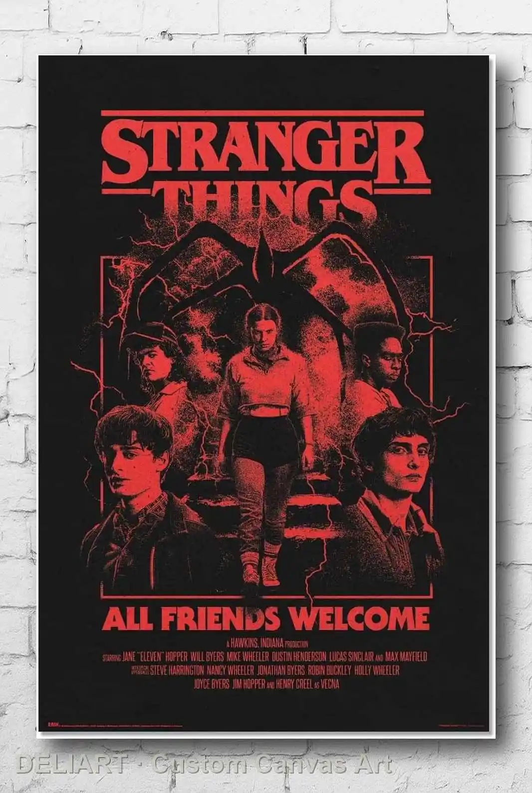 STRANGER THINGS - SEASON 5 ALL FRIENDS WELCOME Canvas Poster Custom Size Available Room Decoration Home Decor Wall Art
STRANGER THINGS - SEASON 5 ALL FRIENDS WELCOME Canvas Poster Custom Size Available Room Decoration Home Decor Wall Art
