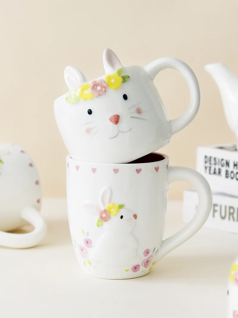 Милые скандинавские кролики Cerc, кружки с цветочным узором для завтрака, молочные чашки, креативные чашки для воды для домашнего использования, мягкие лечебные чашки для взрослых, 260 мл
Милые скандинавские кролики Cerc, кружки с цветочным узором для завтрака, молочные чашки, креативные чашки для воды для домашнего использования, мягкие лечебные чашки для взрослых, 260 мл