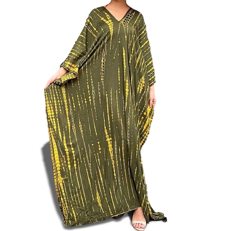 Deep Olive Green Shibori Tie and Dye Caftan-Maxi-Kaftan for Women Lounge Dress
Deep Olive Green Shibori Tie and Dye Caftan-Maxi-Kaftan for Women Lounge Dress