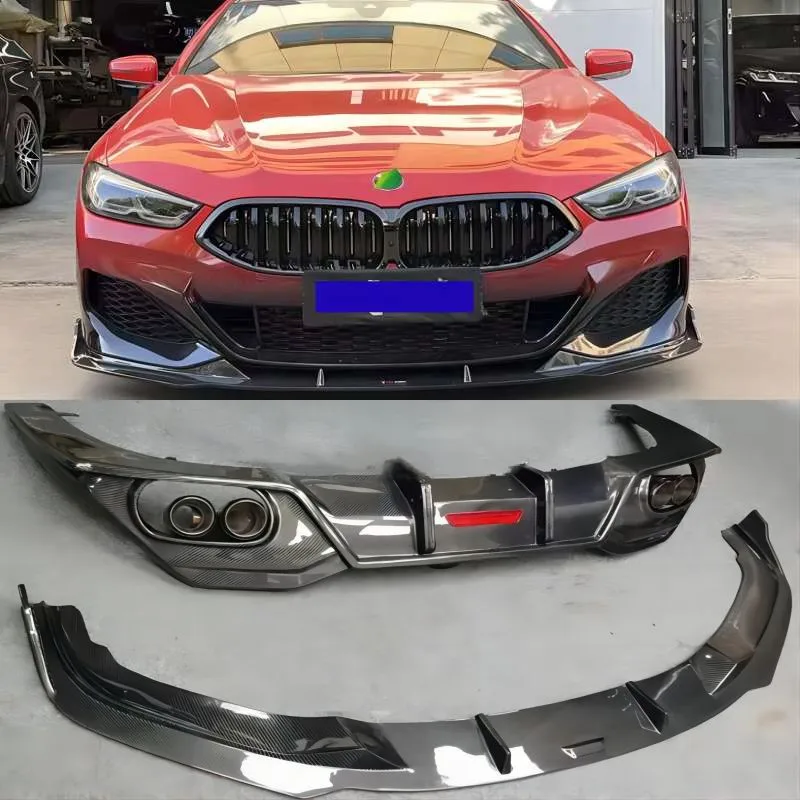Передний бампер из углеродного волокна для BMW 8 серии G14 G15 G16 2018-2022, задний диффузор, спойлер, выхлопные наконечники багажника, Крышка корпуса, комплект
Передний бампер из углеродного волокна для BMW 8 серии G14 G15 G16 2018-2022, задний диффузор, спойлер, выхлопные наконечники багажника, Крышка корпуса, комплект