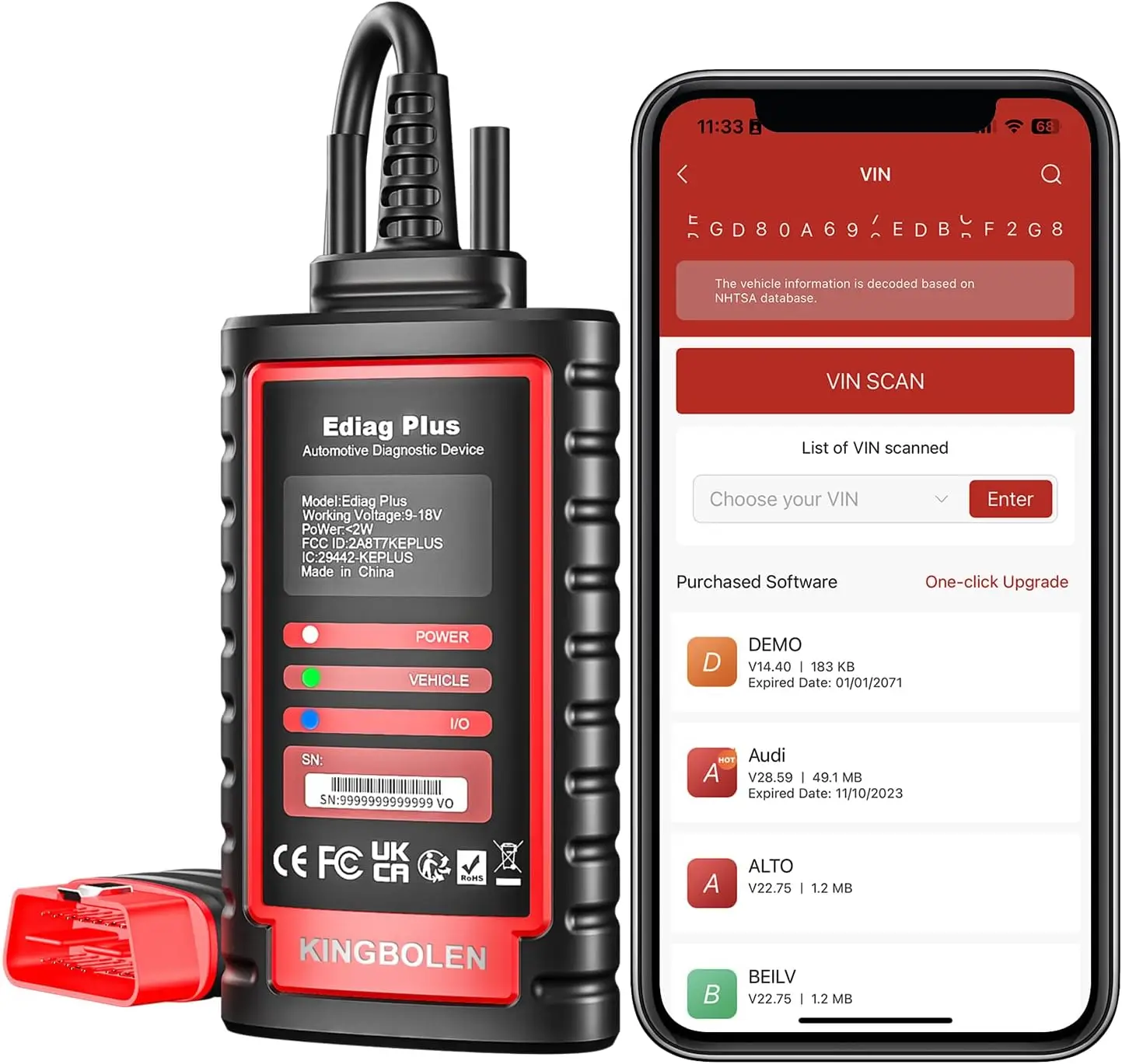 EDIAG Pro Bluetooth OBD2 сканер двунаправленный диагностический инструмент для программирования iOS и Android CAN-FD ECU инструмент для ремонта автомобиля
EDIAG Pro Bluetooth OBD2 сканер двунаправленный диагностический инструмент для программирования iOS и Android CAN-FD ECU инструмент для ремонта автомобиля