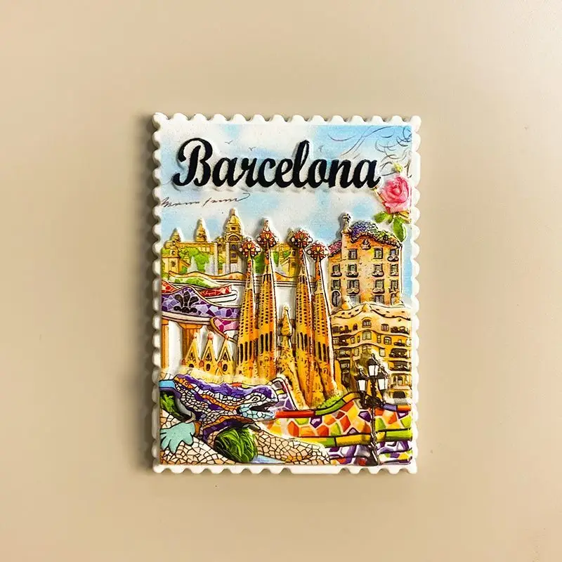 Barcelona 3D Resin Fridge Magnets - Featuring Gaudí's Sagrada Família & Park Güell - Cute Strong Decorative Refrigerator Magnets
Barcelona 3D Resin Fridge Magnets - Featuring Gaudí's Sagrada Família & Park Güell - Cute Strong Decorative Refrigerator Magnets